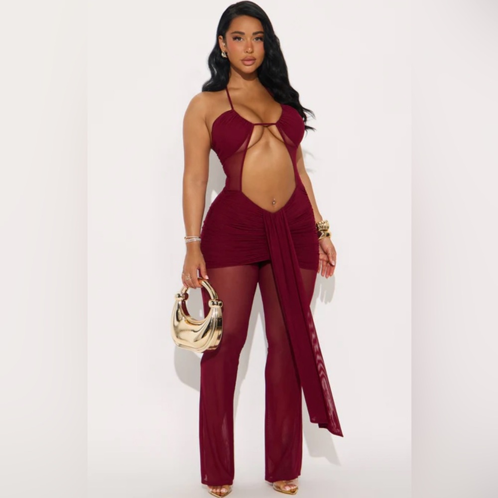 Bronze Horizon Mesh Jumpsuit